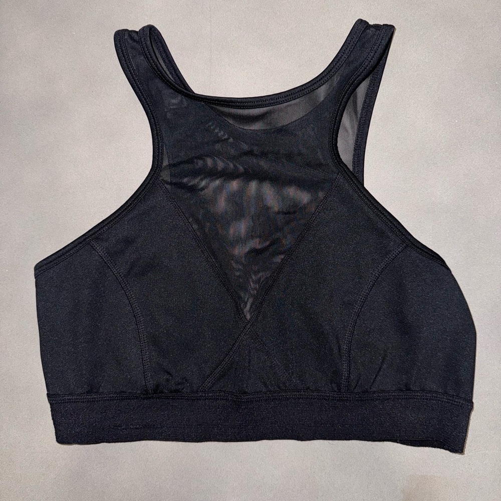 Zella Women’s Black Mesh Sports Bra - Size M - Picture 2 of 7